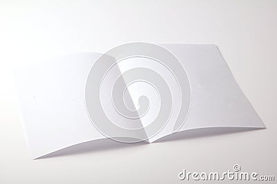 Blank brochure Stock Photo