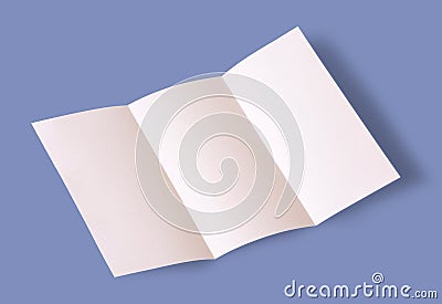 Blank brochure Stock Photo