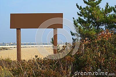 Blank brown sign Stock Photo