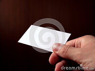 Blank business card Stock Photo