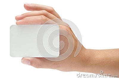 Blank Business Card Stock Photo