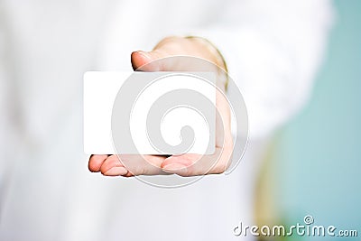 Blank business card Stock Photo