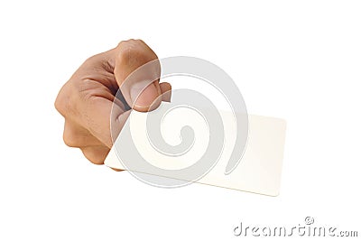 Blank Business Card Stock Photo