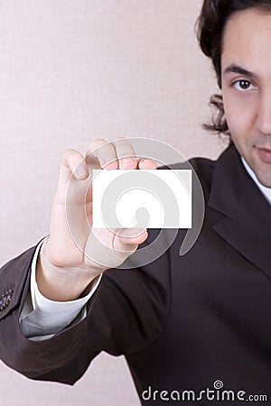 Blank business card Stock Photo