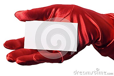 Blank Business Card Hers Stock Photo