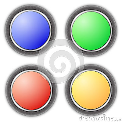 Blank button collection Stock Photo