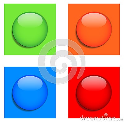 Blank buttons Stock Photo