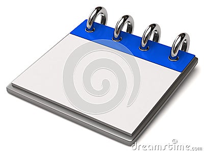 A blank calendar Stock Photo