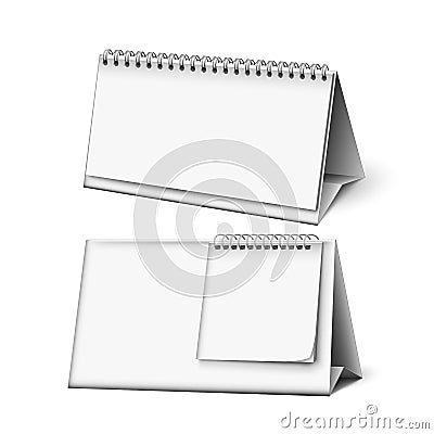 Blank Calendar Planning Work Accessory Vector Illustration Vector Illustration