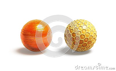 Blank caramel and honey ball mock up, isolated Stock Photo