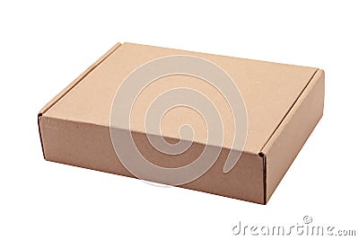 Blank cardboard box Stock Photo