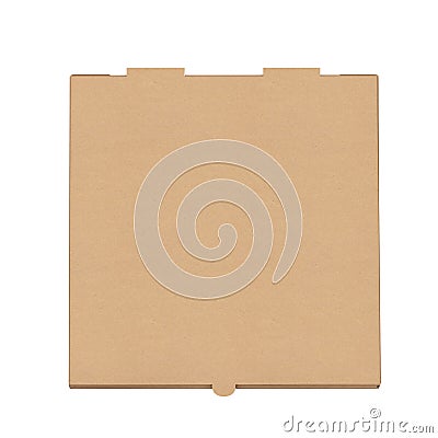 Blank Cardboard Pizza Box for Your Design. 3d Rendering Stock Photo
