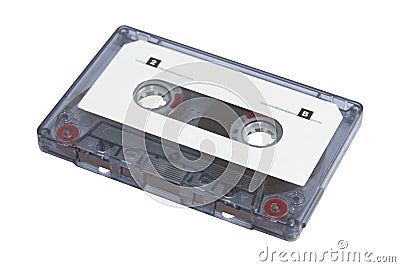 Blank cassette tape Stock Photo