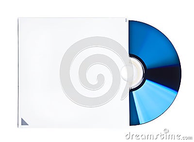 Blank CD and case Stock Photo