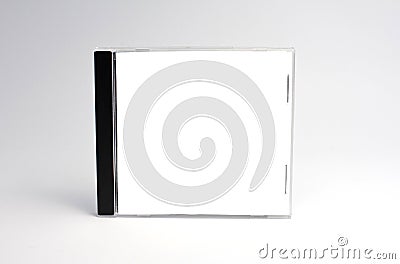 Blank cd case isolated Stock Photo