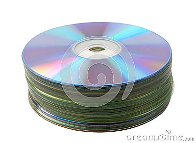 Blank CD heap Stock Photo