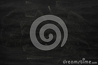 Blank chalk rubbed out on blackboard for background. texture for Stock Photo