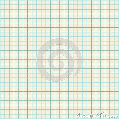 Blank checked copy book pattern for math practice, seamless vector Vector Illustration