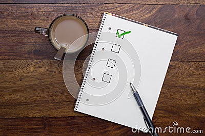 Blank checklist Stock Photo