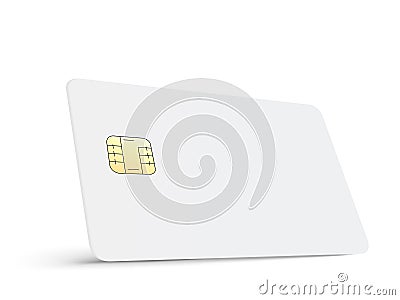 Blank chip card Vector Illustration