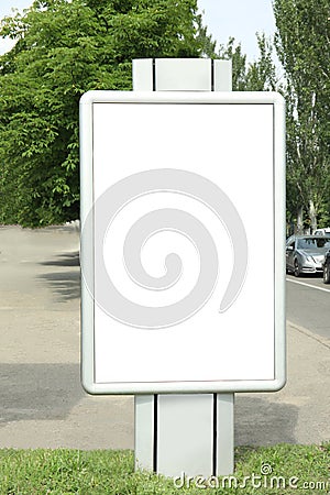 Blank citylight poster. Advertising board design Stock Photo