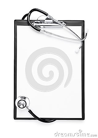 Blank clipboard with clipping path Stock Photo