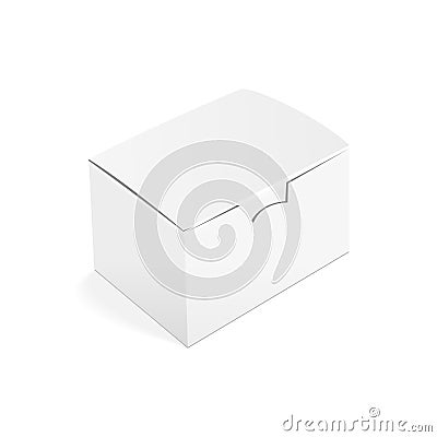 Blank closed craft box Vector Illustration