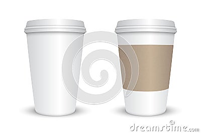 Blank coffee cup Vector Illustration