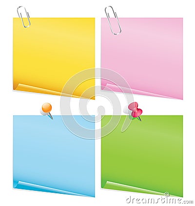 Blank color items Stock Photo