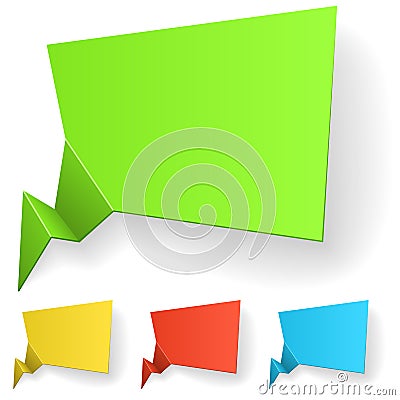 Blank color label Stock Photo