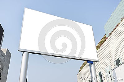 Blank Commercial Billboard Stock Photo