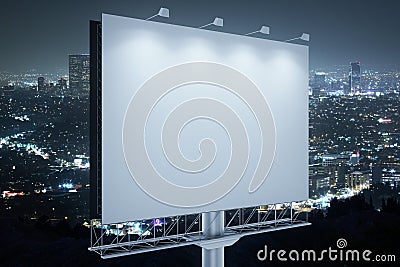 Blank commercial billboard side Stock Photo