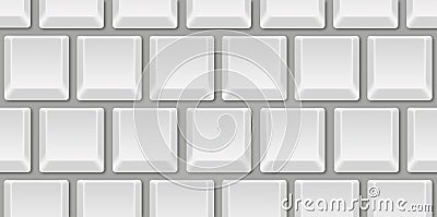 Blank Computer Keyboard Stock Photo