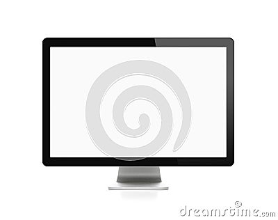 Blank computer monitor with clipping path Stock Photo