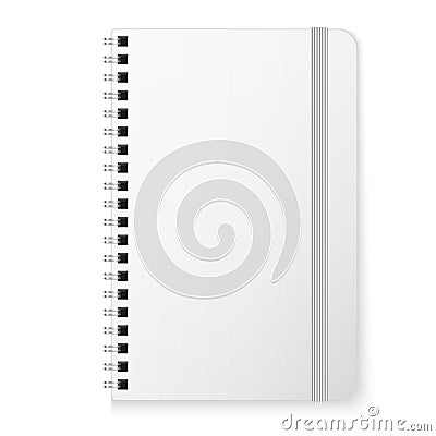 Blank copybook template Vector Illustration