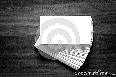 Blank corporate identity business card. Stock Photo