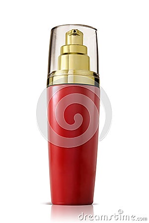 Blank cosmetic bottle Stock Photo