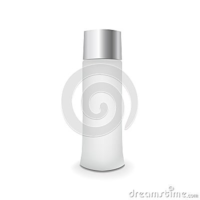 Blank cosmetics bottle Vector Illustration