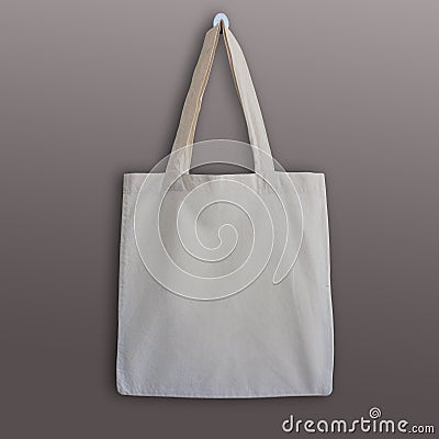 Blank cotton tote bag, design mockup. Stock Photo