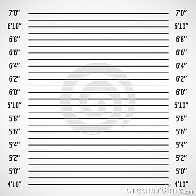 Blank criminal police lineup or mug shot vector background Vector Illustration