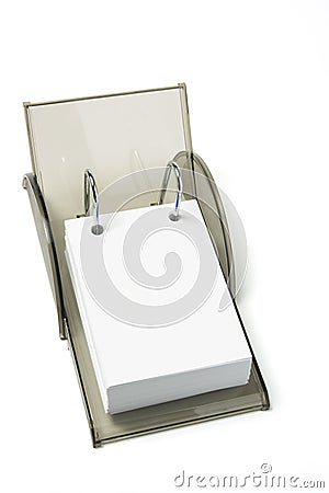 Blank Desk Calendar Stock Photo