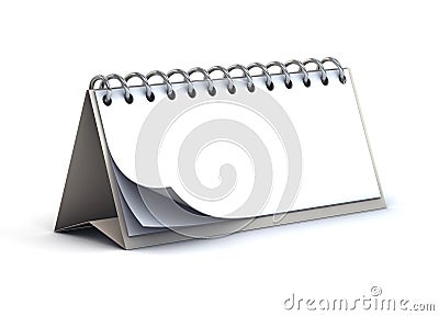 Blank desk paper calendar Stock Photo