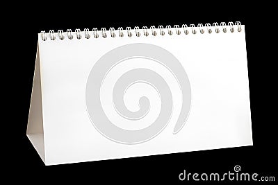 Blank desktop calendar Stock Photo