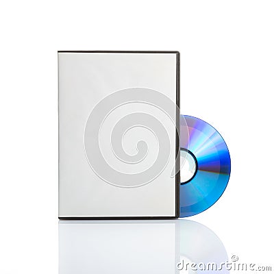 Blank dvd with cover Stock Photo