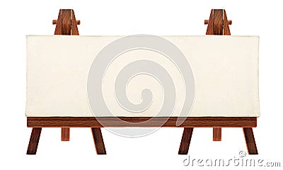 Blank easel Stock Photo