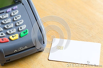 Blank Electronic Chip Credit Card Stock Photo