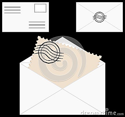 Blank envelope Vector Illustration