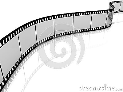 Blank film strip Stock Photo
