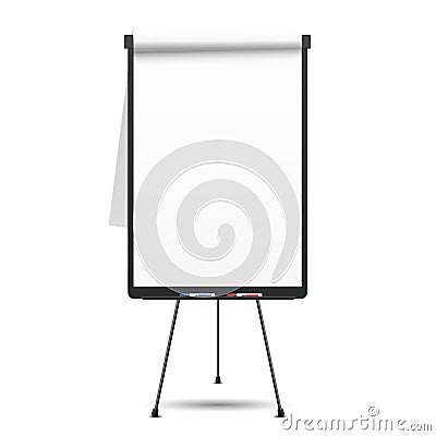 Blank flip chart Vector Illustration