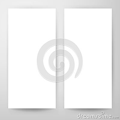 Blank Flyer Mockup Template Vector Illustration